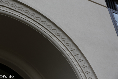 玄関口の装飾の写真